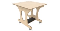 Hoogzit tafel L75 x B80 cm Berken Tangara Groothandel voor de Kinderopvang Kinderdagverblijfinrichting